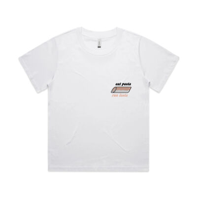 Women's Eat Pasta Run Fasta - White Thumbnail